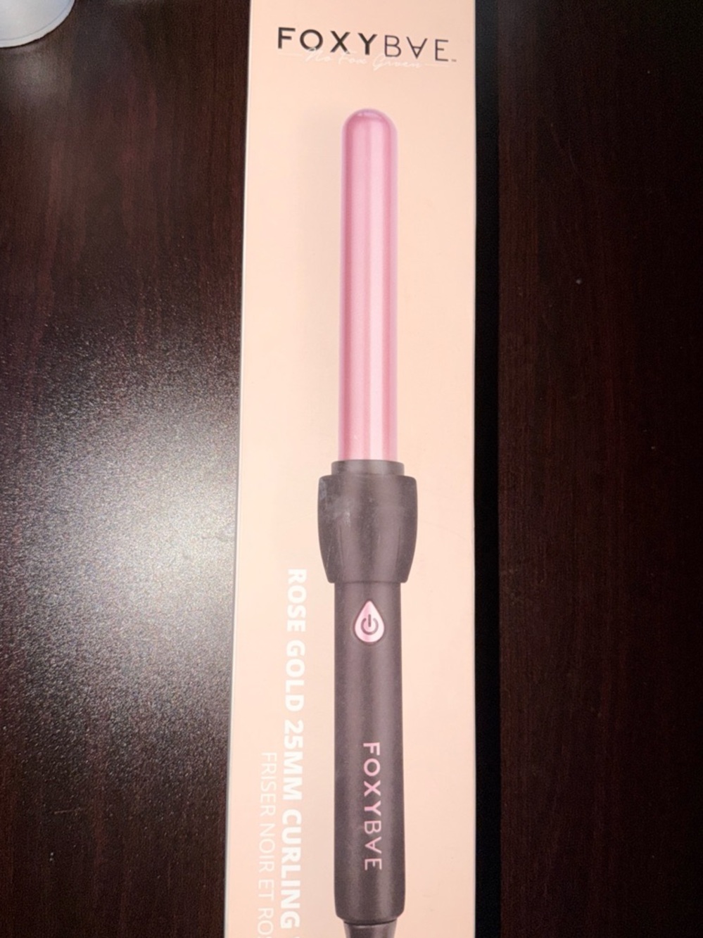 FoxyBae Rose Gold 25mm Curling Wand - Pink